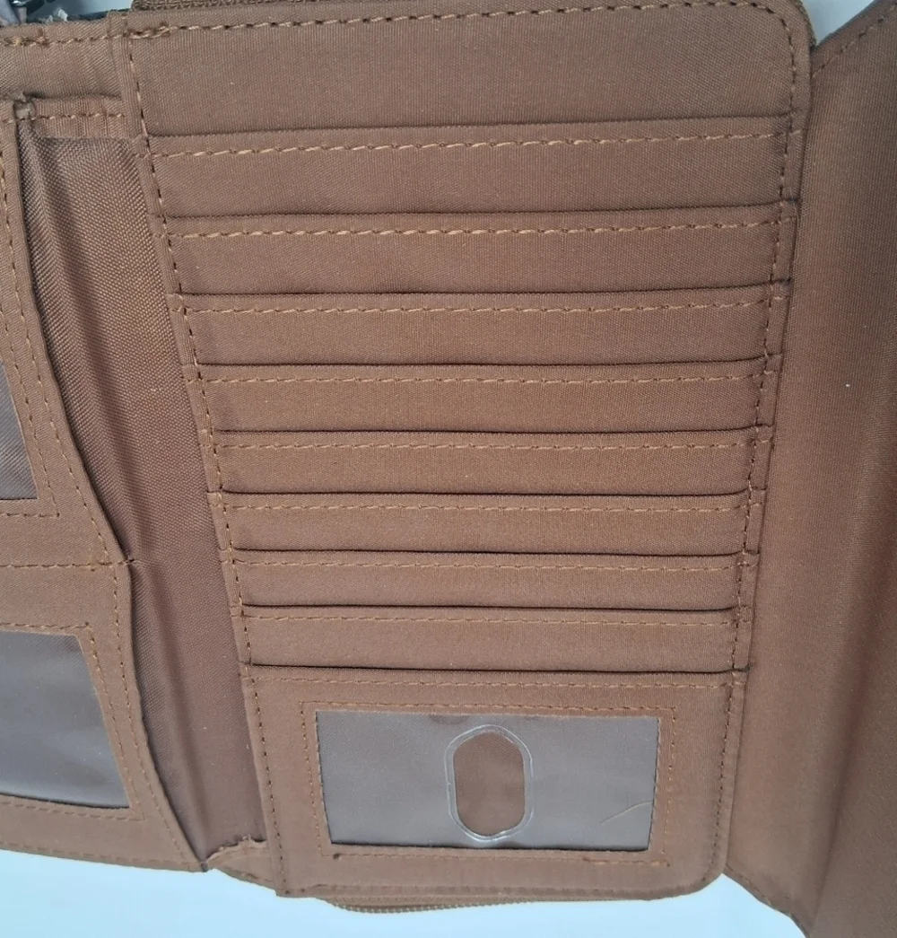 Vintage-Inspired Stamp Print Clutch       Size 7.5